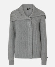 Carica l'immagine nel visualizzatore di Gallery, Cardigan collo alto misto cachemire con cristalli Pinko