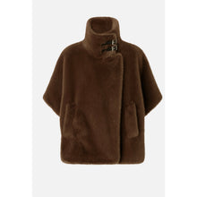 Carica l'immagine nel visualizzatore di Gallery, Cappottino a cappa similpelliccia visone Pinko