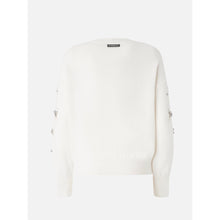Carica l'immagine nel visualizzatore di Gallery, Maglione elegante con ricamo gioiello strass Pinko
