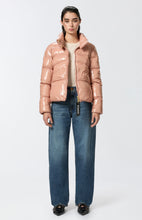 Carica l'immagine nel visualizzatore di Gallery, Piumino caban crystal nylon rosa Pinko