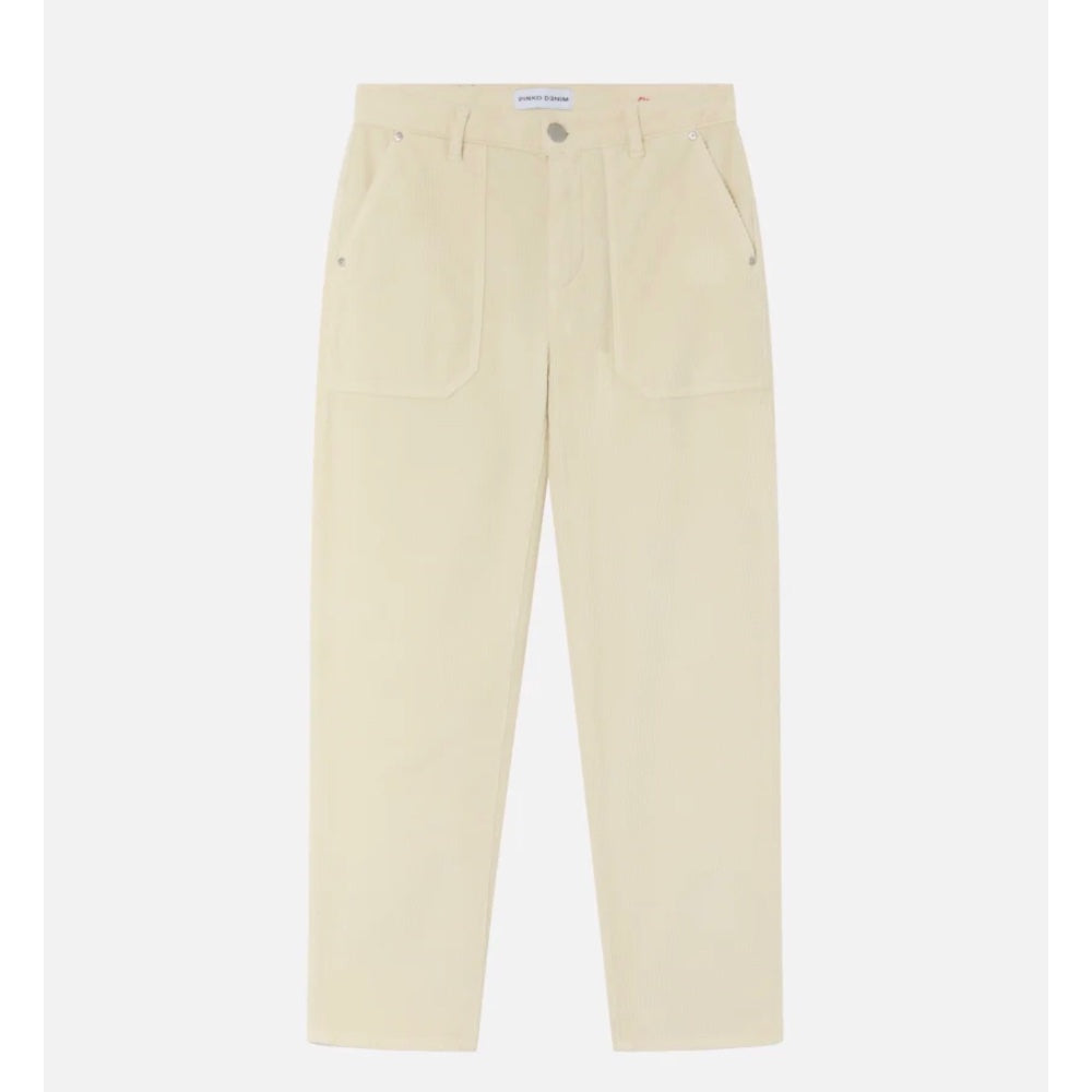 Pantaloni chino in velluto millerighe